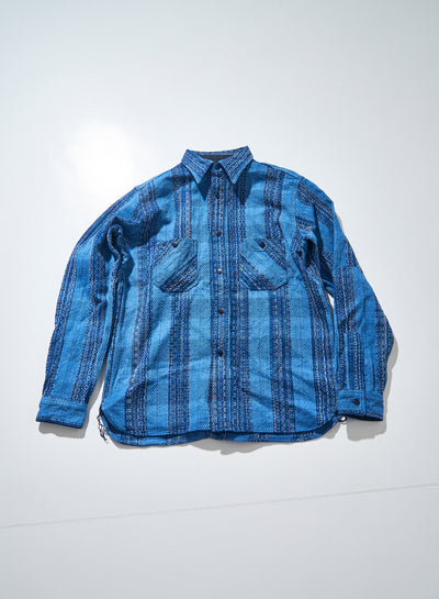SurChemise Samuraï Jeans Sashiko x Kasuri flannel
