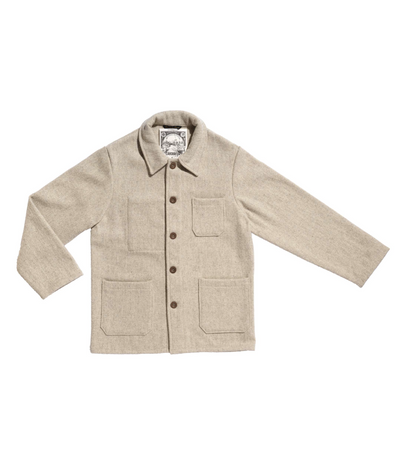 Veste en laine Burel  ECRU Le Laboureur