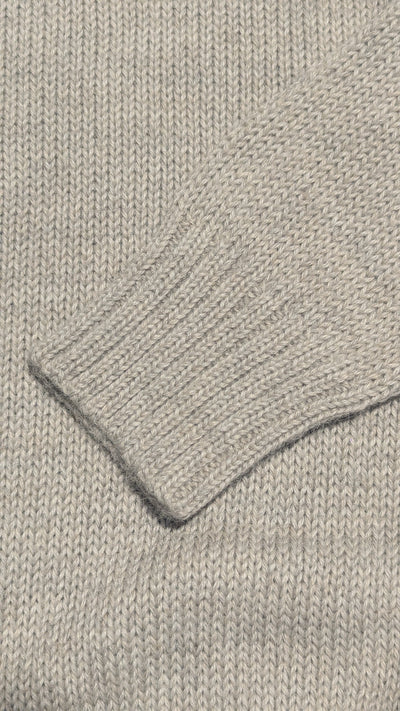 Chicama Pull Col Roulé 6 fils en Alpaga Brouillard