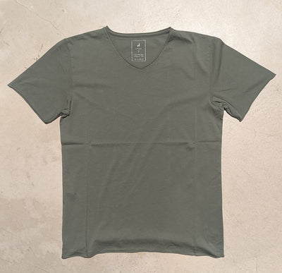 Chicama T shirt  coton Pima Camouflage col V