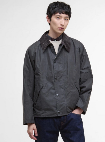 Barbour Transport wax jacket grey