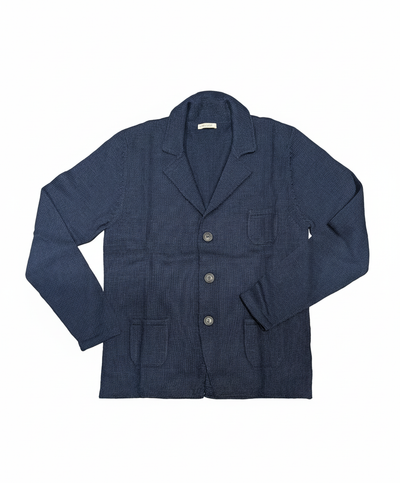 Chicama cardigan  6 fils en Alpaga Navy chiné