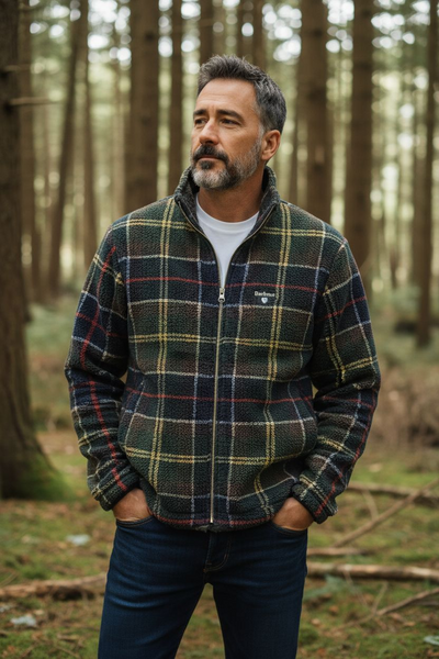 Polaire Sherpa Barbour “Tartan Fleece” – Modèle MFL018