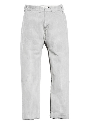 Samuraï Jeans Pantalon de travail à chevrons SWC300WP-HB Gris Avoine